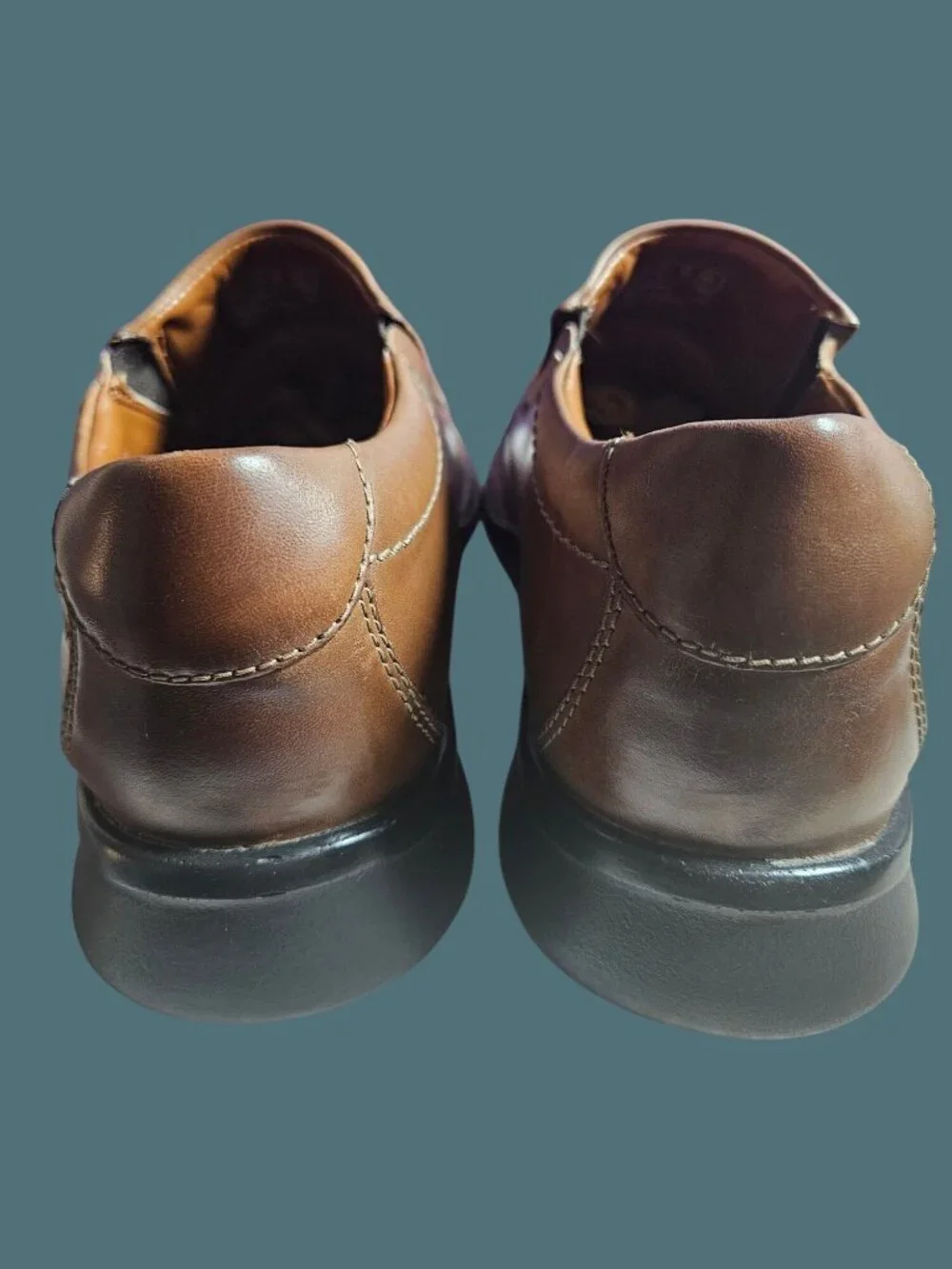 Clarks Collection Leather Kempton Free Slip On Loafers Men Size 11.5 Medium